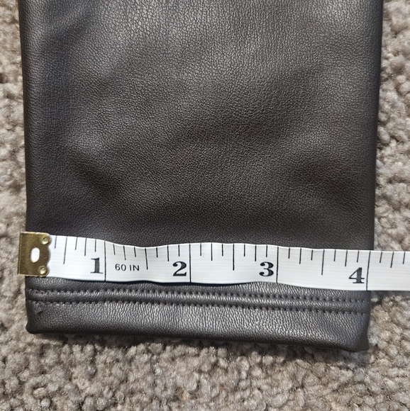 H&M Chocolate Faux Leather Pants - Picture 5 of 12